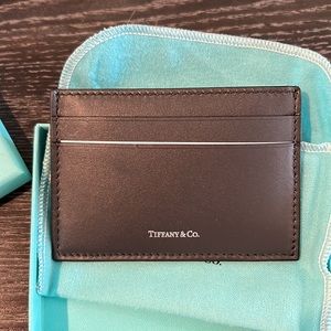 NEW Tiffany & Co Leather Card Holder